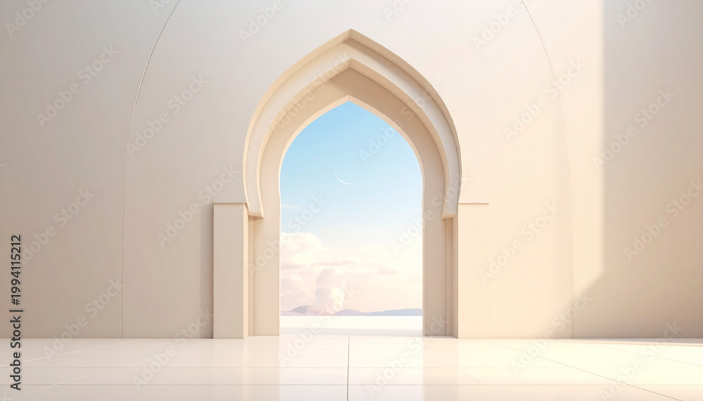 Fototapeta premium Archway opening to sky