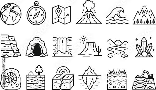 Set of hand drawn icons
