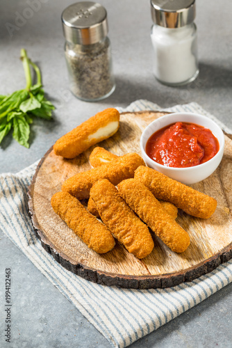 Deep Fried Mozzarella Cheese Sticks