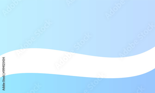 Minimal Abstract Background with Light Blue and White Wavy Bands