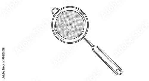 Kitchen Strainer Tool Isolated on White Background
