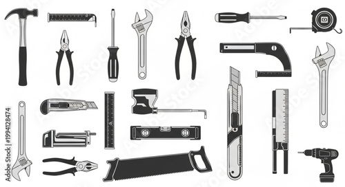 Collection of Various Hand Tools and Power Tools.