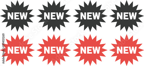 Sale label icon set, vector illustration of discount tags new labels special offer stickers and price badges for shopping promotion and ecommerce design.