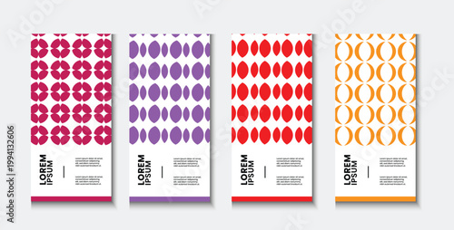 Assorted geometric nail sets displayed in packaging