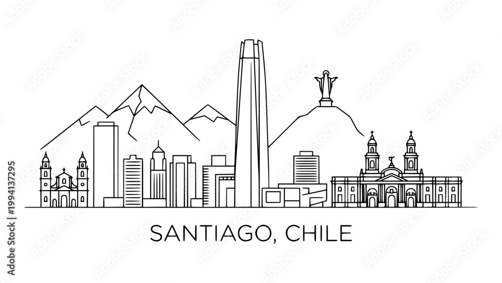 Fototapeta premium Santiago