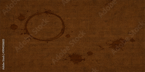 Vintage aged brown parchment and grunge cardboard texture with a rough stained pattern on a blank antique paper sheet for retro design