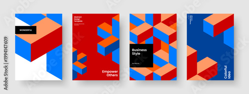 Geometric Brochure Template. Abstract Business Presentation Layout. Isolated Background Design. Book Cover. Flyer. Report. Poster. Banner. Portfolio. Notebook. Leaflet. Advertising. Pamphlet