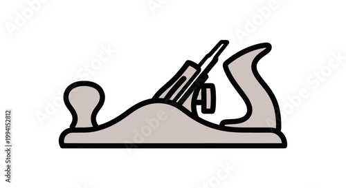 Handheld woodworking plane tool equipment.