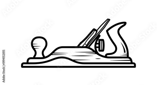 Hand plane woodworking tool equipment.