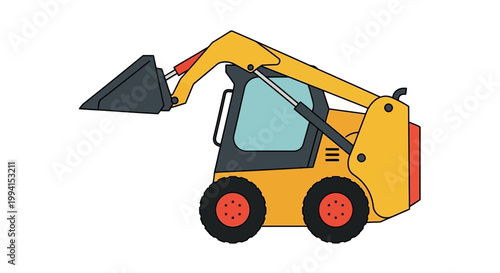 Yellow Construction Loader Machine Equipment.