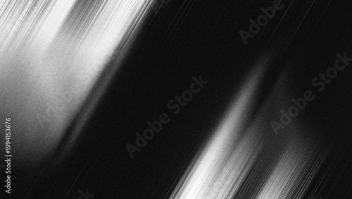 Obraz na płótnie Abstract Monochrome Brushed Metal Texture with Dynamic Light Streaks