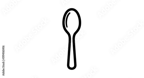 Spoon Utensil Eating Drinking Tool.