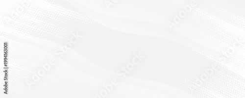 PrintDot white gray wave light technology texture background. Abstract big data digital concept. 3d rendering.