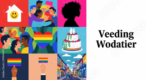 A vibrant celebration with diverse people enjoying a festive event outdoors together