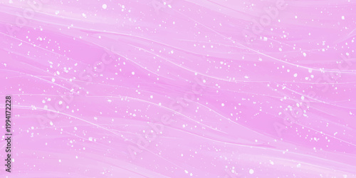 A pink abstract Christmas background featuring winter snowflakes and star decorations in a vector illustration design for a holiday celebration card