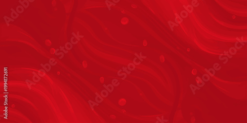 Soft red silk waves create an abstract satin backdrop with flowing textile patterns and light motion for a Christmas wallpaper design