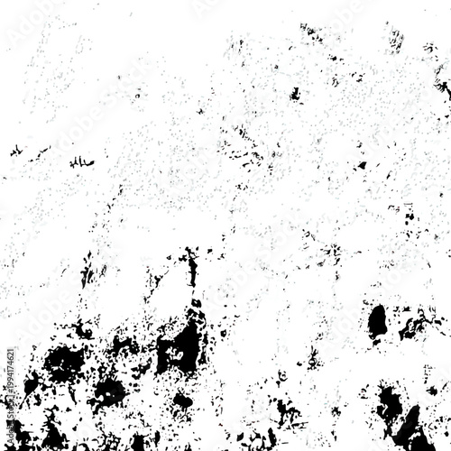 Black and white grunge background. Texture abstract monochrome. Vintage pattern from cracks, chips, stains for print and design