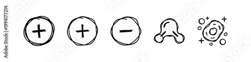 Science and Mathematics Hand Drawn Sketchy Icon Set