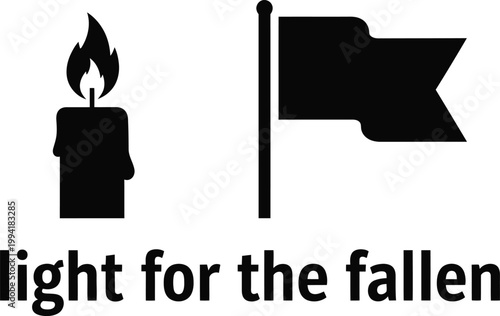 Light for the fallen a memorial symbol of remembrance and respect