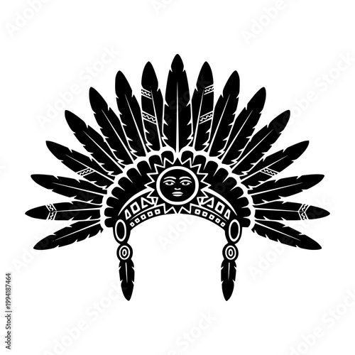 vector illustration of a Inca emperor crown