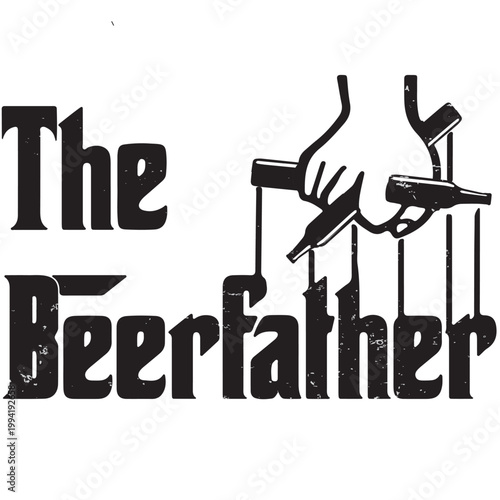 The beer father design beer vector 