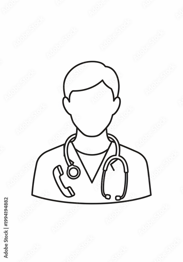 Fototapeta premium The Caregiver's Silhouette