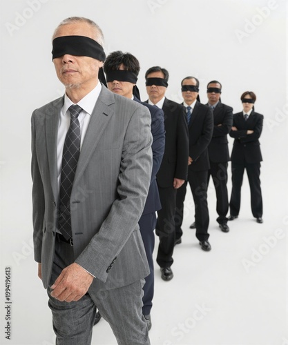 group of business people standing together