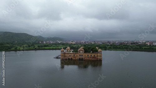 Jaipur in monsoon drone shots of amer fort and jal mahal