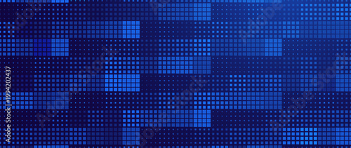 Modern Digital Halftone Background Featuring AI-Inspired Wave and Pixel Patterns for Tech Presentations, Research Backdrops or Futuristic Design Projects. Vector Illustration.