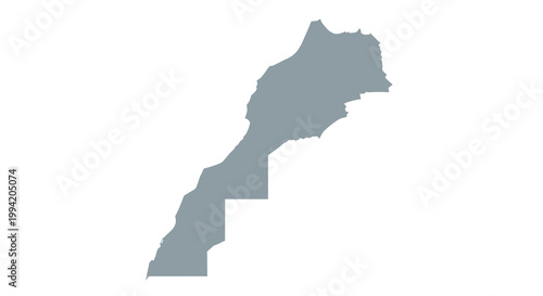 A simplified muted gray outline depicts the geographical shape of the north african country morocco high quality professional