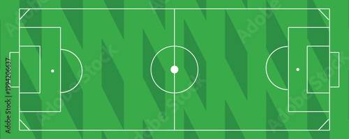 Football field. Football field lines style. Black field and stadium outline scheme on white background.