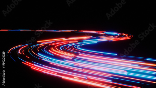 Abstract Light trails or traffic lights