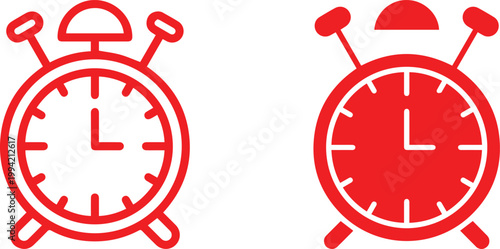 alarm clock icon, watch icon, , simple Stop watch minimalist design, Timer sign and symbol black and white, vector illustration