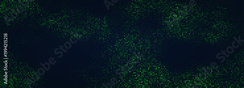 Quadro em tela High-tech cryptocurrency background showcasing glowing elements within a futuristic blockchain data network