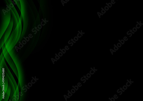 VERTICAL WAVE ABSTRACT BACKGROUND DESIGN YELLOW GREEN AND BLACK