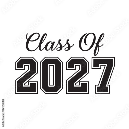 Goodbye 2026 hello 2027 typography cursive minimalist black white holiday greeting card