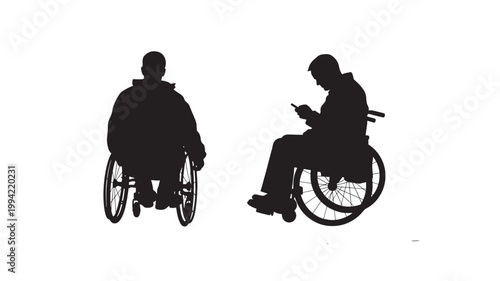 wheelchair person silhouette 