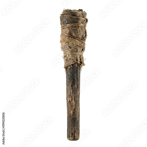 old wooden mallet