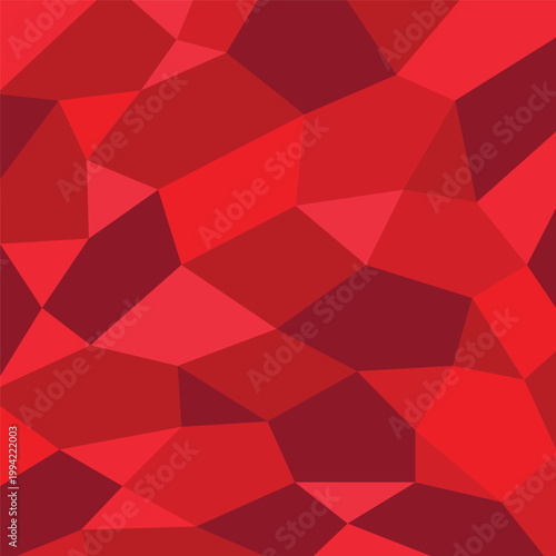 red polygon background