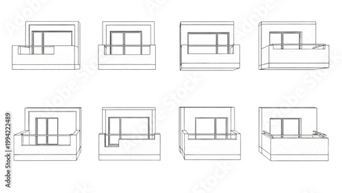 Minimalist balcony design concepts for contemporary building facades