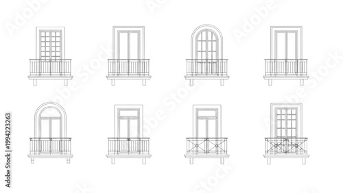 Collection of Decorative Balcony Designs for Building Facades