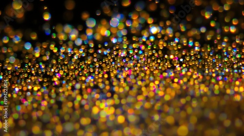 Abstract Glittering Bokeh Background with Sparkling Light Effects