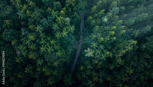 Paisaje diurno de verano en un bosque verde con árboles, césped y hojas, cielo con nubes sobre montañas y cerros, naturaleza tranquila en dehesa primaveral y ambiente sereno