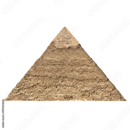 pyramid of pyramid isolated
