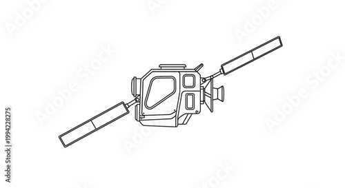 Space Satellite Outline Icon