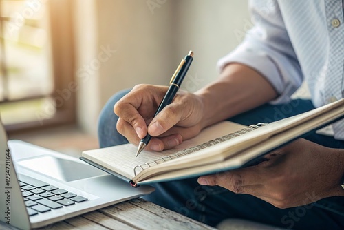 Journalism and free expression symbolized through writing and creative workspace.