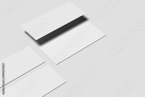 Blank Gift Card Mockup for Presentation to clients