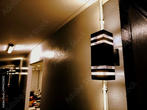 wall lighting warm white interior of a modern building