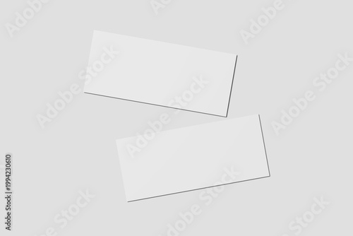Blank Gift Card Mockup for Presentation to clients