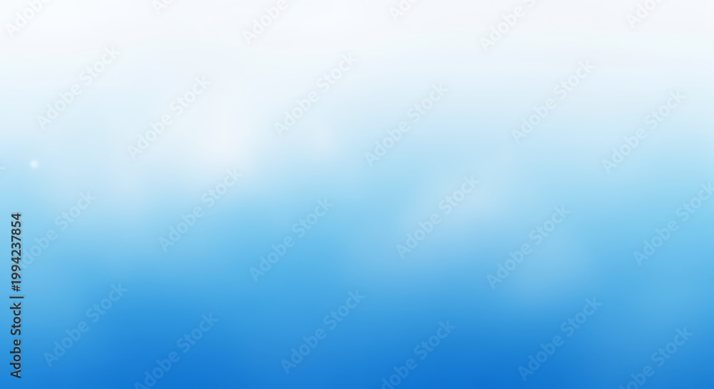Obraz premium Gradient blue background with white light shining through cloudy texture